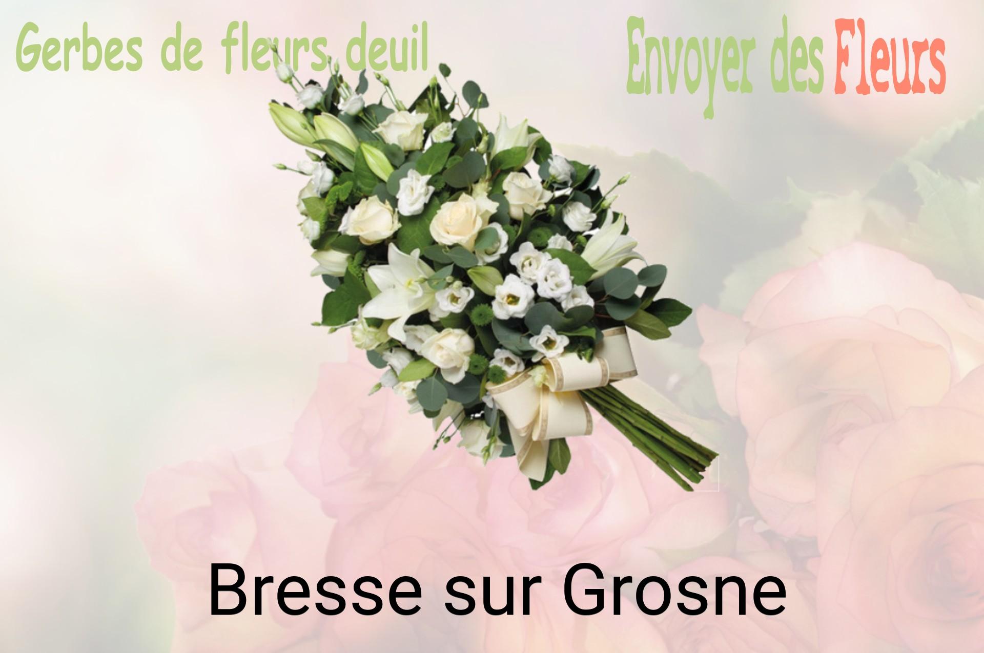 Gerbe de fleurs de deuil livrée à Bresse-sur-Grosne